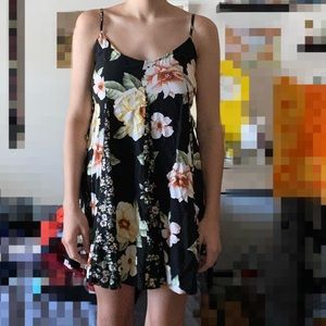 Black Floral forever 21 dress